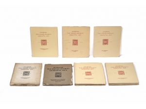 Journal of the Indian Society of Oriental Art by Abanindranath Tagore and Stella Kramrische (7) and other books from the library of Karl Khandavala Library (5)