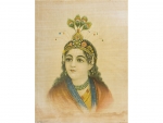 Lithograph of Krishna from Karachi