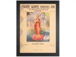 Vintage Advertisement Calendar, 1970s, Pilmen Agents [Private] Limited, Goddess Lakshmi