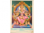 Vintage Advertisement Calendar, The Nanco Rubber & Plastics Ltd,, Lalitha Mahatyam