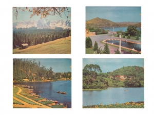 Four Views of Hill Station Lakes in India