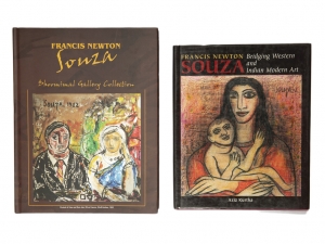 Set of 2 Books: a) Francis Newton Souza: Dhoomimal Gallery Collection  b) Francis Newton Souza: Bridging Western and Indian Modern Art
