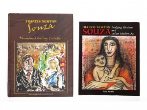 SET OF 2 BOOKS: A) FRANCIS NEWTON SOUZA: DHOOMIMAL GALLERY COLLECTION B) FRANCIS NEWTON SOUZA: BRIDGING WESTERN AND INDIAN MODERN ART