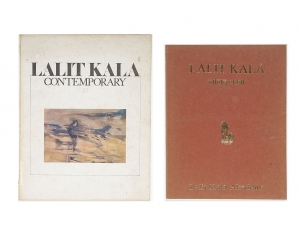 Set of 2 books on Lalit Kala i) Lalit Kala : A Journal of Oriental Art, Golden Jubilee Volume No. 31, ii) Lalit Kala Contemporary: Volume 33